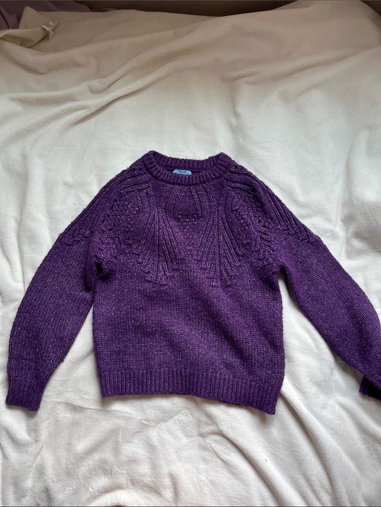Penmans Sweaters - Cozy Purple Crewneck Knit Sweater for Women